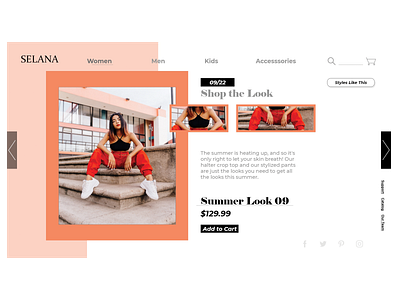 Fashion Website Concept #1 layout ui ux web