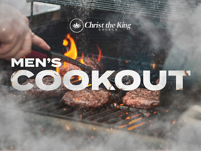 Men's Cookout branding church design church graphic design design graphic design