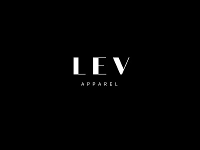 Logo Design for Lev Apparel brand design brand identity branding design fashion fashion brand icon lifestyle brand logo typography