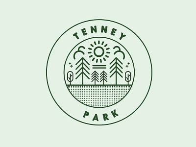 Tenney Park Badge badge brand design brand identity branding design icon illustration logo vector