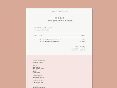 Branded Invoice Design