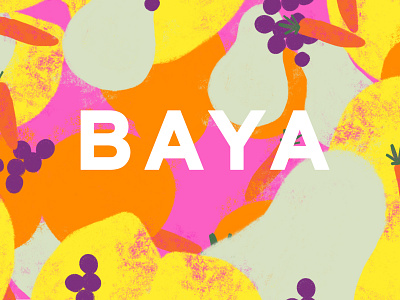Baya Juice brand design brand identity branding design illustration logo restaurant typography vector