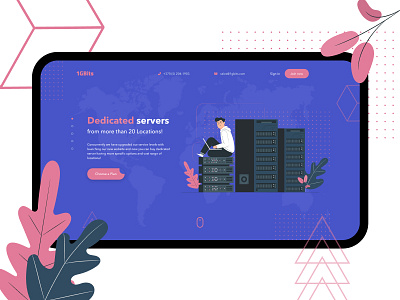 Design Concept for a hosting company