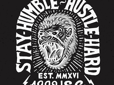 Stay Humble | Hustle Hard 1992 2016 hard humbler hustle old work retro saigon sg typo vietnam vintage