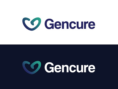 Gencure Logo BG Difference @emtelier branding healthcare healthcare logo illustration logo