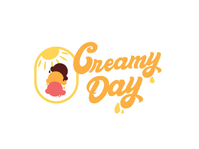 Creamy Day Logo ver 2 @emtelier adobe illustrator brand design branding branding concept icon illustration logo logo design logo type