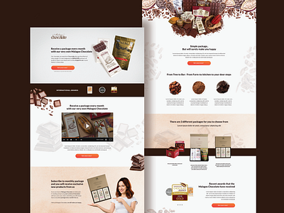 Malagos Chocolate Sales Funnel @emtelier branding design sales funnel ui web web design webdesign website website concept website design websites