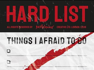 HARDLIST list typography