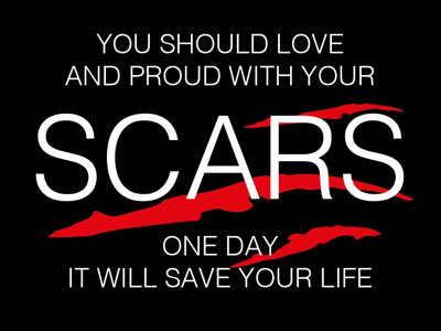 A thought about scars scar typography
