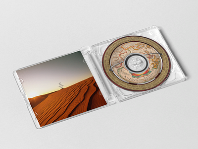 CD artwork design album art directing artwork desert design futuristic music mystic