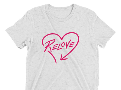 Relove tee love recycle white