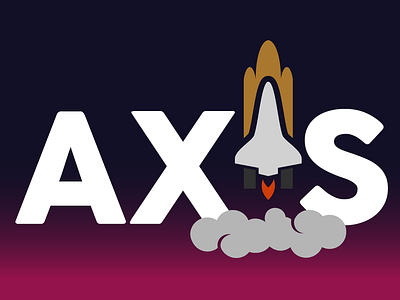 Daily Logo Challenge - Day 1: Rocket Ship axis branding daily logo challenge dailylogochallenge design icon logo typography