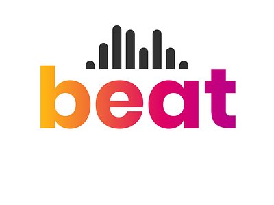 Daily Logo Challenge - Day 9: Music Streaming Service beat branding daily logo challenge dailylogochallenge design gradient design gradients icon logo sound wave typography