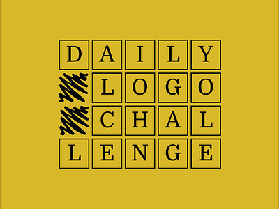 Daily Logo Challenge - Day 11: #LOGODLC branding daily logo challenge dailylogochallenge design logo logodlc mustard tiles typography
