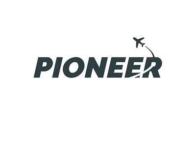 Daily Logo Challenge - Day 12: Airline airline branding daily logo challenge dailylogochallenge design icon logo pioneer typography