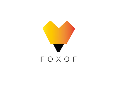 Daily Logo Challenge - Day 16: Fox Logo branding daily logo challenge dailylogochallenge design fox foxof gradient icon logo minimalist design typography