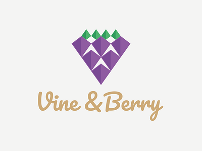 Daily Logo Challenge - Day 17: Geometric Logo branding daily logo challenge dailylogochallenge design geometric grapes icon logo typography vineyard