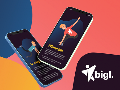 bigl.io - 30 Day Fitness app brand design logo ui website