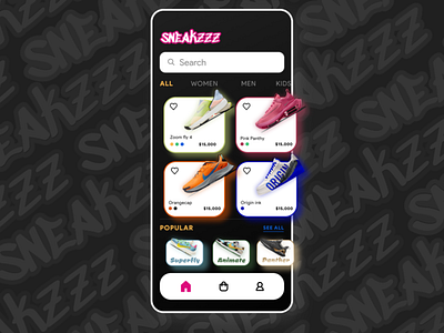 Sneakers App Concept 2 app branding design shoes sneaker sneakers ui ux