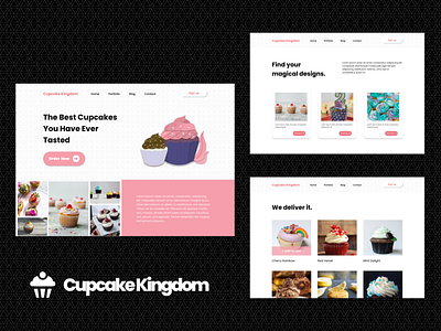 Cupcake Shop - UI cupcake design figma website