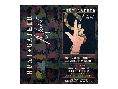 Hunt and Gather 2020 advertising botanical art design identity illustration nature nature illustration