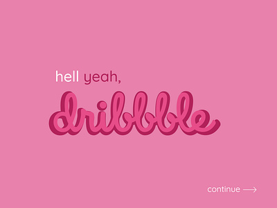 Hello, dribbble!