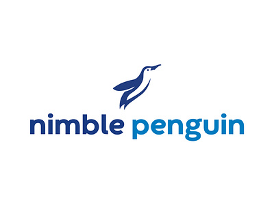 nimble penguin logo brand branding brands design designer graphic graphic design graphic designer logo logo design logo designer logos