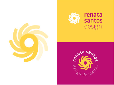 Renata Santos Personal Brand branding design energy flat icon logo minimal sun vector