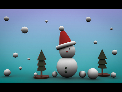 Snowman " Po" ( 3D )