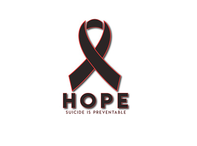 Logo for a suicide awareness society called " HOPE " adobe illustrator hope illustration art illustrator logo logodesign logodesigner logotype suicide