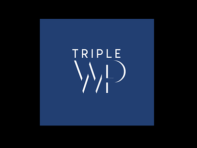 Triple WP Logo branding dailylogodesign design icon illustration illustrator logo logo design logocore logodesign logotype triple triplewp vector
