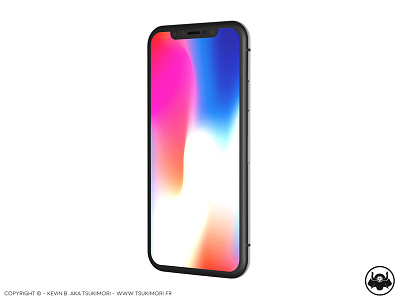 iPhone X - Cinema 4D 3d apple c4d cinema 4d iphone iphone x object product