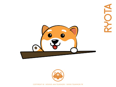 DDD #01 - Ryota dog illustration illustrator mascot shiba inu vector