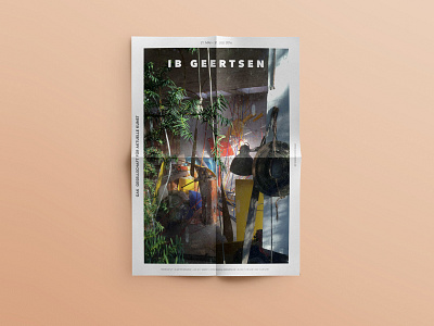 Ib Geertsen – exhibition poster art design exhibition design poster print