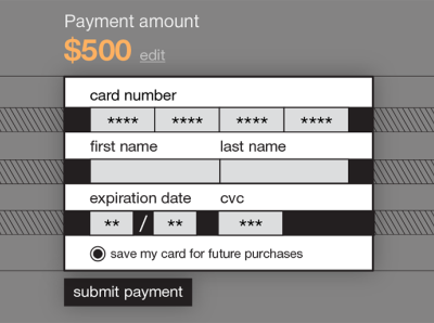 Credit Card Checkout checkout form dailyui minimalism ui