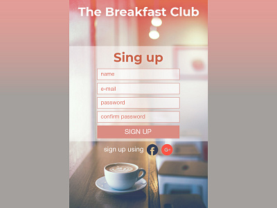 sign up form dailyui dailyuichallenge signup ui