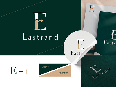 Eastrand branding design graphic design illustrator logo mockup serif font vector