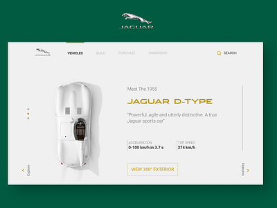 Jaguar D-Type Website Minimal