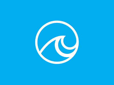 Ocean Vibes Icon branding icon logo logo design surf icon