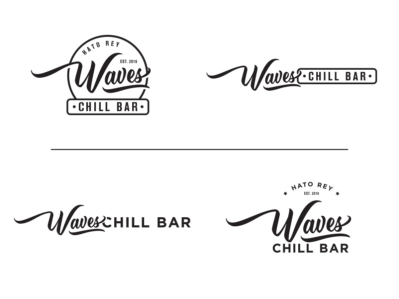 Waves Chill Bar Marks by Juan Meléndez on Dribbble