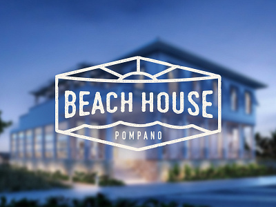 Beach House beach beach logo beach restaurant branding branding design florida logo design hospitality branding logo logo design restaurant logo simple design textured logo