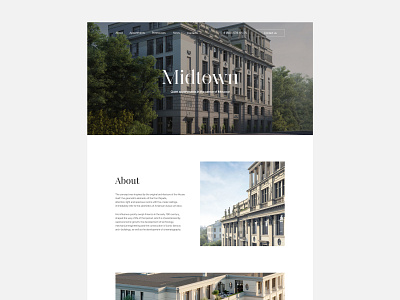 Midtown premium Apartments apartments clear ui minimal realestate ui ux webdesign