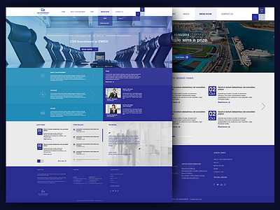 CSS INVESTMENT Homepage blue homepage investment ui ux website white