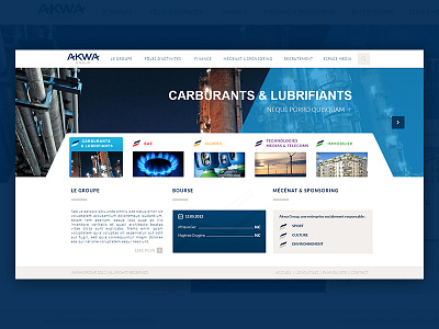 Akwa Homepage website akwa blue homepage ui ux website white