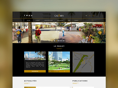 Casa Anfa Homepage website black glod homepage ui ux website