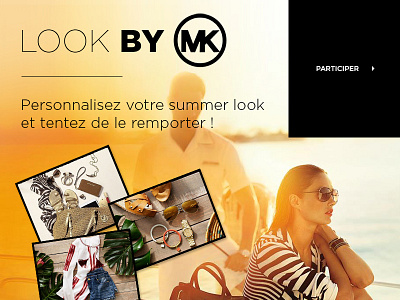 Michael Kors Facebook APP application black colorful design facebook fashion interface ui ux