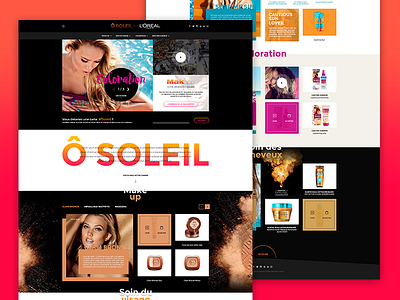 ô soleil by l'oreal - e-commerce website 