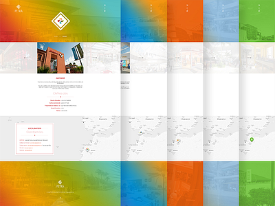 More Pages For Petra Group black colorful corporate design interface orange ui ux website white