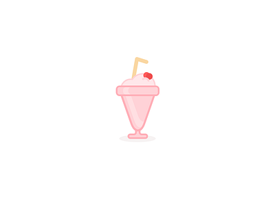 Milkshake afternoon flat friday illustration milkshake pink sketch