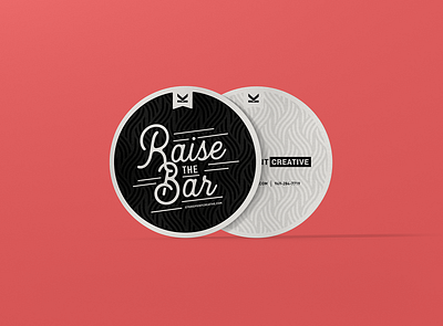 Event Coasters print typography